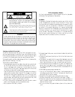 Preview for 2 page of NEC PlasmaSync 3300 User Manual