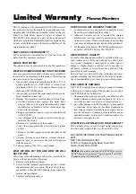 Preview for 6 page of NEC PlasmaSync 4205W User Manual