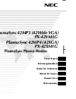 Preview for 66 page of NEC PlasmaSync 42MP3 User Manual