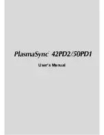 NEC PlasmaSync 42PD2 User Manual preview