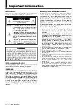 Preview for 2 page of NEC PlasmaSync 42PD3 User Manual