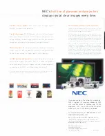 Preview for 4 page of NEC PlasmaSync 42VM5 Brochure