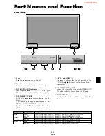 Preview for 8 page of NEC PlasmaSync 42VP4 (42Wide VGA) User Manual