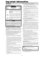 Предварительный просмотр 3 страницы NEC PlasmaSync 42XM4 PX-42XM4G User Manual