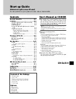 Preview for 3 page of NEC PlasmaSync 42XM4 Startup Manual