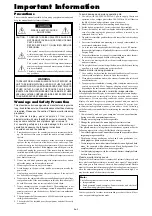 Предварительный просмотр 3 страницы NEC PlasmaSync 42XM4 User Manual