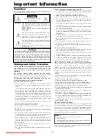 Preview for 3 page of NEC PlasmaSync 42XM5 PX-42XM5G User Manual