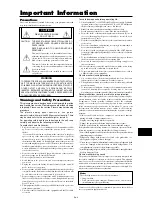 Preview for 5 page of NEC PlasmaSync 42XR5 Operation Manual