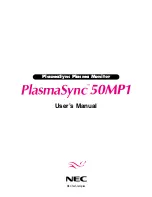 Preview for 10 page of NEC PlasmaSync 50MP1 User Manual