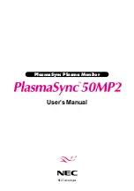 NEC PlasmaSync 50MP2 User Manual preview