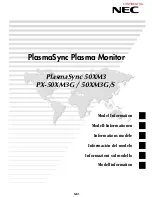 NEC PlasmaSync 50XM3 Model Information preview