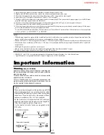 Preview for 4 page of NEC PlasmaSync 50XM3 Model Information