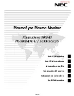 Preview for 55 page of NEC PlasmaSync 50XM3 Model Information