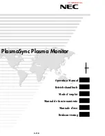 Preview for 59 page of NEC PlasmaSync 50XM3 Model Information