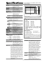 Preview for 2 page of NEC PlasmaSync 50XM4 Model Information