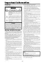 Предварительный просмотр 4 страницы NEC PlasmaSync 50XM5 Startup Manual