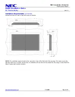 Preview for 2 page of NEC PlasmaSync 60XR5 Installation Manual