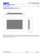 Предварительный просмотр 2 страницы NEC PlasmaSync 60XR5 Installation Manual