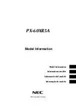 NEC PlasmaSync 60XR5A User Manual предпросмотр