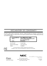 Preview for 20 page of NEC PlasmaSync 60XR5A User Manual