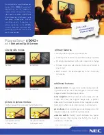 Preview for 1 page of NEC PlasmaSync 61XM2 Brochure