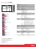 Предварительный просмотр 2 страницы NEC PlasmaSync 61XM2+ Brochure