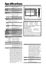 Preview for 5 page of NEC PlasmaSync 61XM3 Model Information