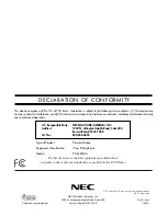 Preview for 68 page of NEC PlasmaSync 61XM4 Startup Manual