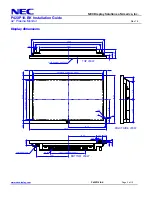 Preview for 3 page of NEC PlasmaSync P42XP10-BK Installation Manual