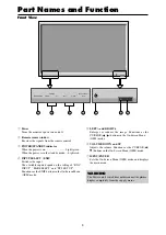 Предварительный просмотр 9 страницы NEC PlasmaSync  SERIES Operation Manual