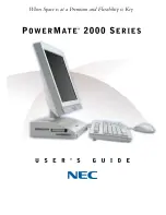 Preview for 1 page of NEC POWERMATE 2000 - 01-2001 User Manual