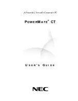 NEC PowerMate CT User Manual предпросмотр