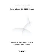 NEC POWERMATE ES 5250 - S Service Manual предпросмотр