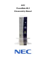 NEC PowerMate ML5 Disassembly Manual предпросмотр