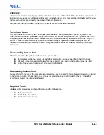 Предварительный просмотр 3 страницы NEC PowerMate ML5 Disassembly Manual