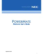 Preview for 1 page of NEC POWERMATE - VERSION 2007 Manual