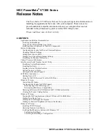 Preview for 1 page of NEC POWERMATE VT 300 RELEASE NOTES Release Note