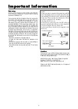 Preview for 4 page of NEC PX-42VR5HA Model Information