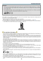 Предварительный просмотр 5 страницы NEC PX10004UL-BK User Manual