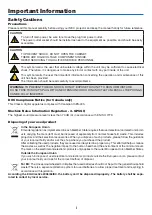 Предварительный просмотр 3 страницы NEC PX1004UL-WH User Manual