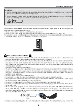 Предварительный просмотр 5 страницы NEC PX1004UL-WH User Manual