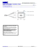 Preview for 5 page of NEC PX1004UL Installation Manual