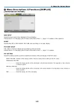 Preview for 122 page of NEC PX1005QL-W User Manual