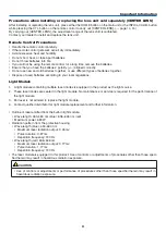 Предварительный просмотр 11 страницы NEC PX2000UL User Manual