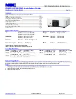 NEC PX602UL Installation Manual предпросмотр