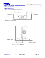 Предварительный просмотр 8 страницы NEC PX602UL Installation Manual