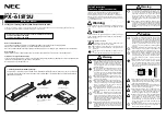 Preview for 1 page of NEC PX60XR5A - PlasmaSync - 60" Plasma Panel Instruction Manual