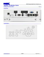 Preview for 10 page of NEC PX803UL Installation Manual