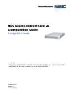 NEC R120d-2E Configuration Manual preview