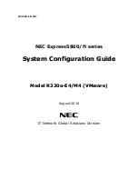 Preview for 1 page of NEC R320a-E4 System Configuration Manual